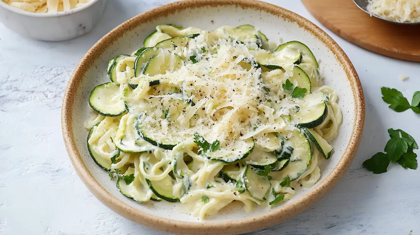 keto vegetarian zucchini alfredo